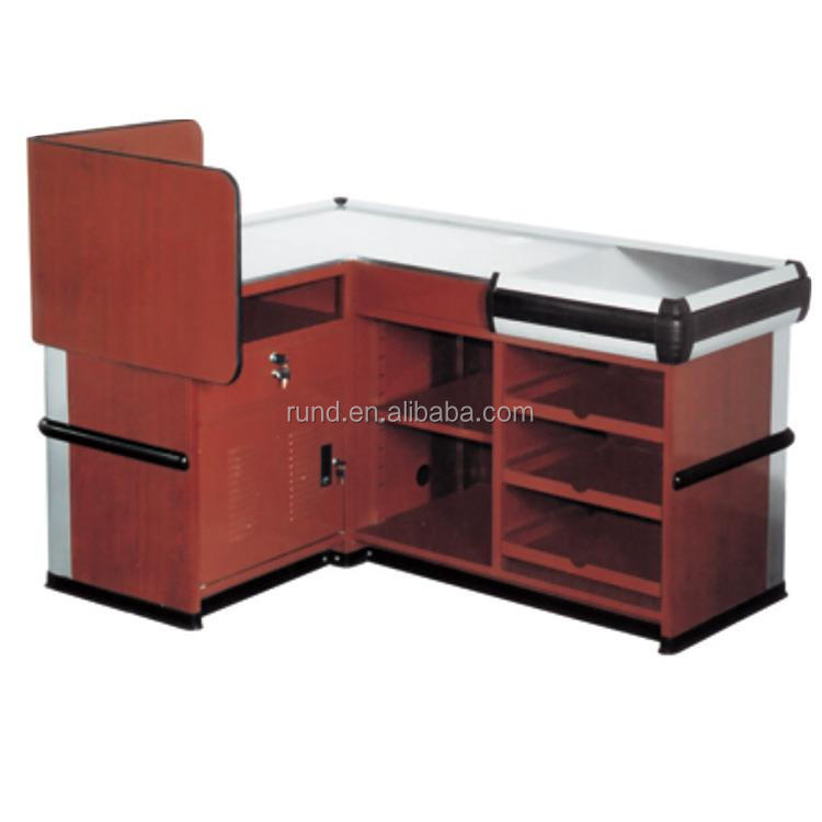 checkout counter with security front