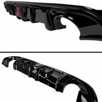 Diffuseur arrière avec feu stop LED, spoiler de pare-chocs arrière sport, kit carrosserie pour Infiniti Q60 2017-2022