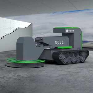 آلة تسوية الخرسانة الزاحفة SCJC للطرق، روبوت تسوية يعمل بالركوب مع قرص 800 مم لتشطيب الأسطح - Product Image 2