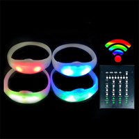 Pulseras Luminosas con Control Remoto M5 LED, Regalos de Boda para Invitados, Pulseras con Luz Musical Intermitente, Precio al por Mayor