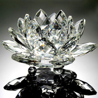 Fleur de lotus en cristal haut de gamme pour la décoration de mariage, cadeau de bienvenue pour les invités de mariage, souvenirs