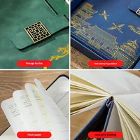 Coffret Cadeau d'Affaires Haut de Gamme Tendance Nationale Créative, Souvenir d'Événement d'Entreprise, Carnet en Cuir avec Boîte Cadeau, Modèle Personnalisé avec Logo, Couverture Rigide