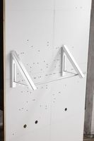 Rangement et organisation pliables pour la maison Support mural pour vêtements avec étagères Cintres Rails pour vêtements