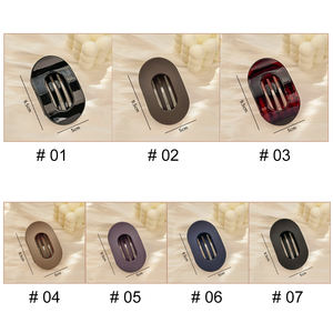 Fermagli per Capelli in Plastica Ecologici OEM, Opachi o Lucidi, Rotondi, Eleganti e Raffinati, Tipo Pinza a Squalo - Product Image 5