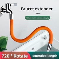 Adaptateur d'extension de robinet de luxe léger pour cuisine, salle de bain, balcon - Buse anti-éclaboussures universelle