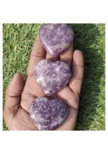 Hermoso Corazón de Lapidolita - Energía y Amor sin Fin, Regalos, Artesanía de Cristal al por Mayor - Product Image 4