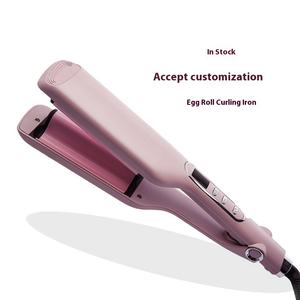 Rizador <span class=keywords><strong>de</strong></span> <span class=keywords><strong>Pelo</strong></span> Automático Ajustable con <span class=keywords><strong>Triple</strong></span> Barril, Varita <span class=keywords><strong>de</strong></span> Onda Grande <span class=keywords><strong>de</strong></span> Calentamiento Rápido para Uso Doméstico, Pantalla LCD, Fuente <span class=keywords><strong>de</strong></span> Energía Eléctrica - Product Image 2