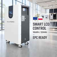 Batterie solaire au lithium Lifepo4 48 V 51,2 V 280 Ah 314 Ah 15 kWh 16 kWh, adaptée à l'onduleur Deye Growatt pour le stockage