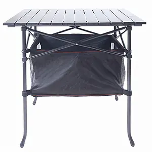 轻量级小卷起野营铝折叠野餐桌
