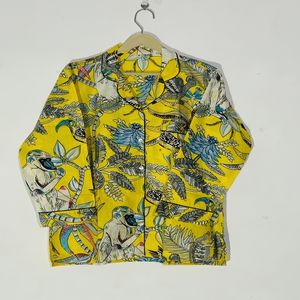 Ensemble de pyjama à motif floral coupe décontractée - Vêtements de nuit en coton artisanal, vêtements de nuit et de détente bohèmes pour femmes, cadeau d'été - Product Image 6