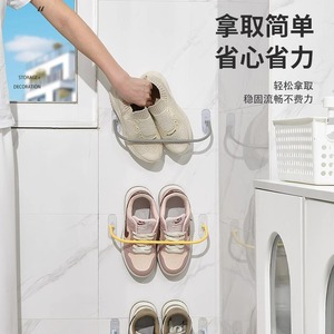 Wall Mounted <b>Shoe</b> <b>Rack</b> Drainable <b>Storage</b> Shelf For Bathroom Bedroom Dormitory Sneakers Boots High Heels - Product Image 2