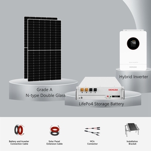 ชุดระบบจัดเก็บพลังงานแสงอาทิตย์ครบชุด 5kw 10kw 48v 5kva ไฮบริด พร้อมแบตเตอรี่ลิเธียม แผงโซลาร์เซลล์ และระบบติดตั้ง DMR-5.5KW-5 - Product Image 4