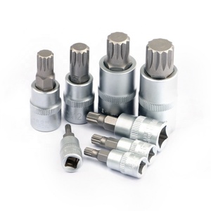 Fabricant Fournitures CRV Matériel 8pcs M16 M14 M12 M10 M8 M6 M5 M4 Bit Sockets Metric and Imperial Press Fit Sleeves - Product Image 4