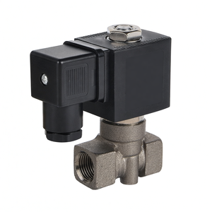 Vanne solénoïde électrique à action directe 24VAC en acier inoxydable 304 - Product Image 1