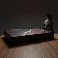Boîte d'emballage pour ordinateur en papier kraft avec logo personnalisé, forme magnétique, noire