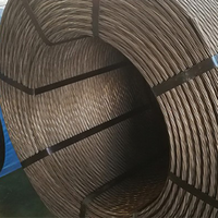 Fil d'acier galvanisé Fil d'acier plaqué de béton précontraint 12.7mm Précontrainte 49 brins en acier inoxydable