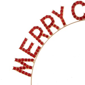 Serre-tête en métal avec lettres Joyeux Noël, décoration festive pour les fêtes, accessoire personnalisé pour fête de Noël pour adultes - Product Image 6