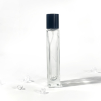 Flacon pulvérisateur transparent pour soins de la peau, atomiseur de parfum plat et clair de 50 ml, boîte vide pour huile d'olive, type brume