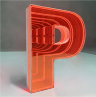 Letrero de Logotipo Infinito de Acrílico LED Personalizado Grande con Efecto de Luz 3D para Decoración de Oficina Interior