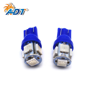 ไฟอ่านหนังสือในรถยนต์ ADT สีแดง น้ำเงิน ขาว เขียว เหลือง ชมพู แบบ LED 194 T10 5*5050smd ไฟส่องป้ายทะเบียนรถยนต์ - Product Image 1