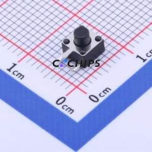 TC-1109DE-B-C Tactile Switch Through hole Component (THT) Switch Single Pole Single Throw Round Button 1.6N Right Angle Insert - Product Image 1
