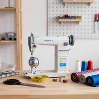 Machine à coudre industrielle à point noué à une aiguille JUKKY JK-810 pour la fabrication de produits en cuir, de chaussures et de perruques avec DPX5