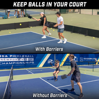 Barrières de pickleball très vendues aux États-Unis et au Canada, lot de 3 - Choisissez le modèle personnalisable ou pré-personnalisé - Diviseurs de terrain pour terrains de pickleball