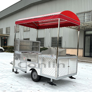 Carrito de Comida Móvil para Tacos con Parrilla, Carrito de Tacos para Catering, Puesto de Hot Dogs - Product Image 5