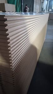 Panel de Pared Ranurado de <span class=keywords><strong>MDF</strong></span> de Alta Calidad, Lámina <span class=keywords><strong>Ranurada</strong></span> con Gancho para Exhibición de Mercancías - Product Image 4