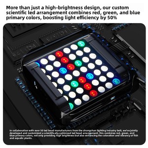 Lampe <span class=keywords><strong>LED</strong></span> professionnelle en aluminium à spectre complet 35W-55W pour aquariums, réservoirs de poissons, chambres à coucher, réservoirs de plantes aquatiques, aquariums - Product Image 5
