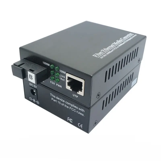 FTTH Sunet media converter 20km 1310nm/1550nm gigabit 1 RJ45 port ethernet to fiber optic converter