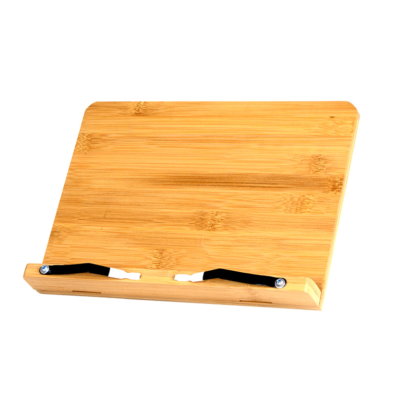 Бамбуковая Складная подставка для книг (13,2x9,4 дюйма), подставка для чтения, подставка для кухонной книги/подставка для планшетного ПК, учебника, документов