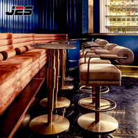 Ensemble de mobilier de bar de luxe moderne J2S, tabourets de bar rembourrés, tables de bar hautes, sièges de salon, projets d'hôtellerie de discothèque