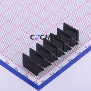 KF25C-7.62-6P Barrier Terminal Block Through hole Component (THT),P=7.62mm Connector Two Sides 7.62mm 1x6P Straight Pin - Product Image 2