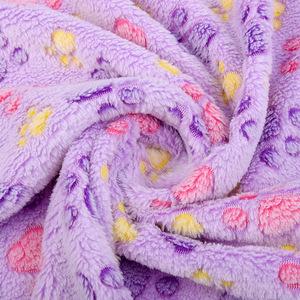 Nuevo 230G tela estampada de franela de doble cara poliéster offset impreso ropa de terciopelo coral tela textil para el hogar - Product Image 6