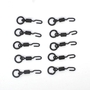 NEWMAJOR # 7 hameçons pivotants à changement rapide en acier inoxydable noir mat, personnalisables ODM pour la pêche à la carpe - Product Image 3
