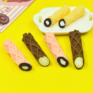 Cabujón de Resina de Chocolate Dulce con Reverso Plano para Joyería DIY, Fabricación de Pendientes, Pulseras, Colgantes y Decoración de Fundas de Teléfono - Product Image 2