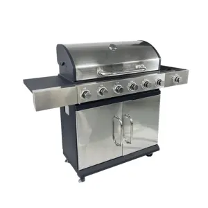 All'ingrosso giardino 6 bruciatore in acciaio inox BBQ griglia a Gas propano