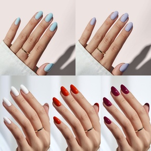 BTArtbox 30pcs Short Press on Nails Supplies Wholesale High Quality Solid Color Artificial Fake Nails Soft Gels Nails Press on - Product Image 3