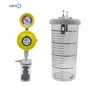 2 L Suction Jar Vacuum Bottle for Suction Regulator Medical Equipment Chinese Manufacturer Machinery White ISO 1 Year,1 Year