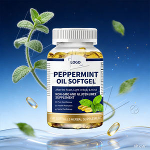 Aceite de Menta con Recubrimiento Entérico de Marca Privada, Cápsulas Blandas de Aceite de Menta de 1000 mg, Cápsulas de Aceite de Menta para Adultos - Product Image 5