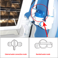 Petite machine à glaçons commerciale domestique pour les magasins de thé au lait Sortie quotidienne 55KG Technologie refroidie par air Plateaux à glace en cuivre pur