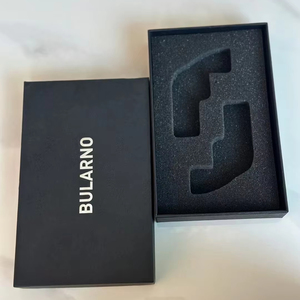 Hộp bìa trên và dưới màu đen tùy chỉnh với logo được in trên đó là hộp cứng kết hợp được sử dụng để đóng gói sản phẩm - Product Image 1