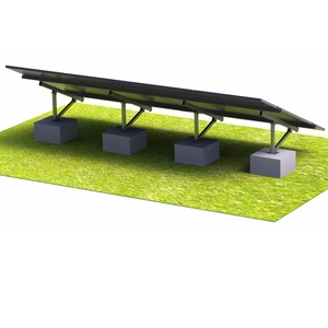 Système de montage au sol unipolaire pour panneau solaire Montage à deux panneaux sur poteau Poteau de montage extérieur - Product Image 4