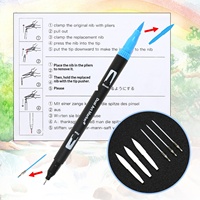 Ensemble de marqueurs d'aquarelle à double pointe 168/120 couleurs - Pointe pinceau souple et pointe fine, stylos de dessin artistique pour enfants et étudiants