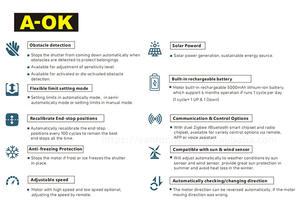 Chargeur de batterie au Lithium AM45-ES A-OK produit intelligent ouvre-<span class=keywords><strong>rideau</strong></span> stores enrouleurs LEU accessoires de <span class=keywords><strong>moteur</strong></span> tubulaire - Product Image 6
