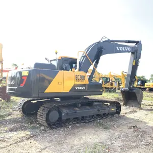 Venda direta da fábrica Escavadeira de esteira hidráulica Volvo EC200 usada Máquina escavadeira em boas condições para venda