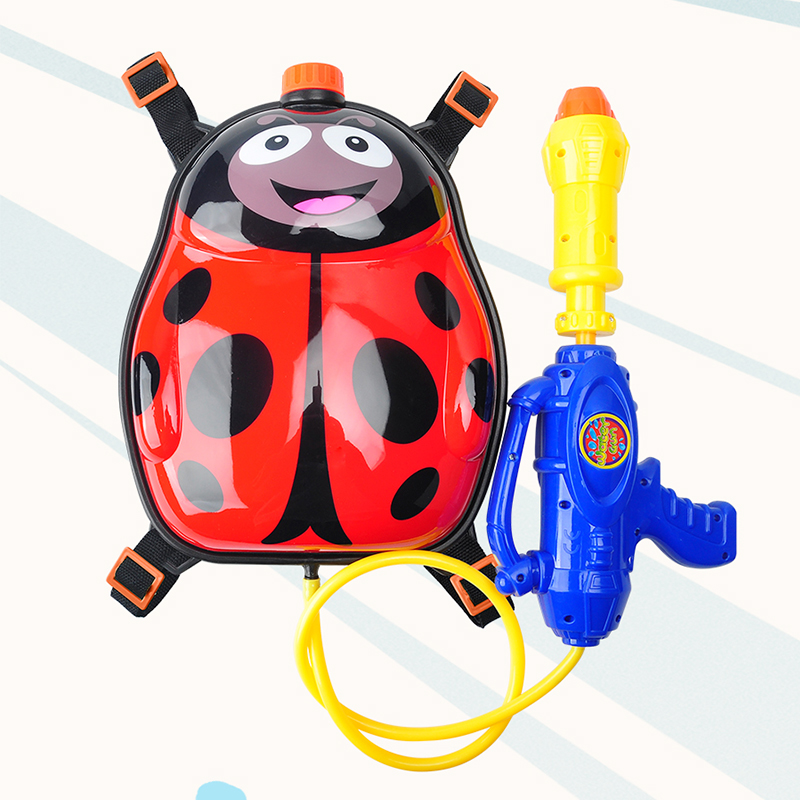 Милый игрушечный пистолет с животными, пластиковый мультяшный рюкзак с распылителем воды, летний уличный рюкзак с маленьким жуком, водяной пистолет, игрушка для детей, подарок