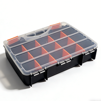 Boîte de rangement robuste en plastique PP avec 15 compartiments pour vis, écrous, boulons et petites pièces – Prise en charge OEM