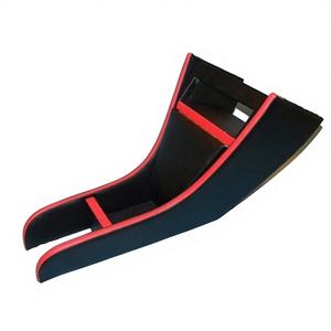 Kit de Panel y Marco de Radio para FIAT 500 D L R PORTA, Túnel Deportivo, ECOPELLE, Negro/Rojo, Versión Baja - Product Image 1